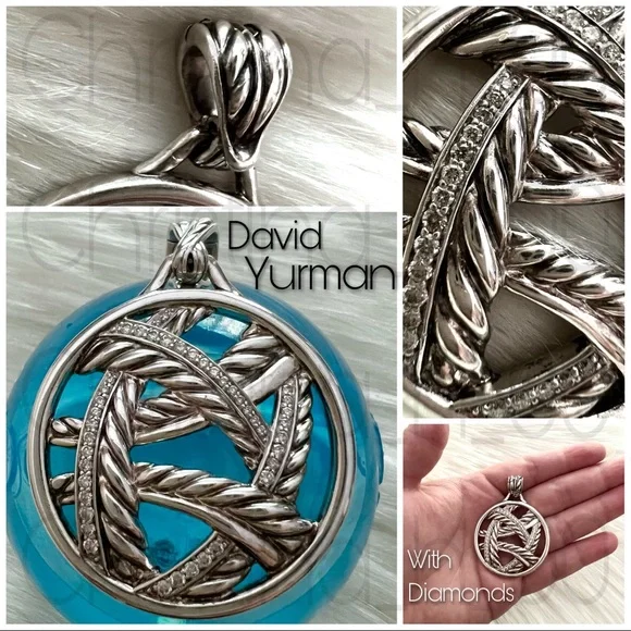 David Yurman Papyrus Diamond pendant - Picture 1 of 17